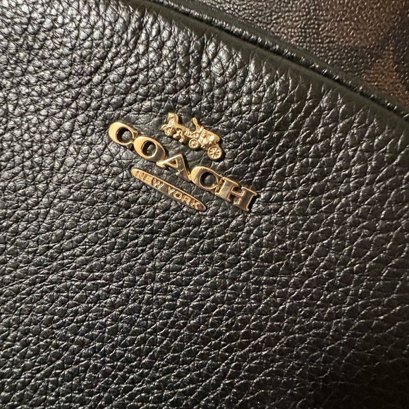 Coach Signature Brown and Black Backpack with Wallet - Picture 14 of 16